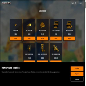 Скриншот главной страницы сайта blockadestore.novalink.games