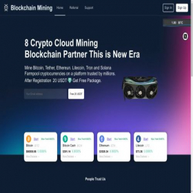 Скриншот главной страницы сайта blockchain-m.com