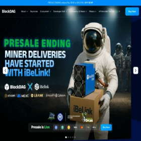 Скриншот главной страницы сайта blockdag.network
