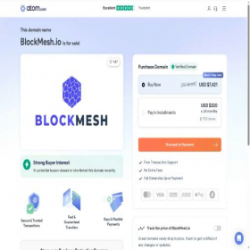 Скриншот главной страницы сайта blockmesh.io