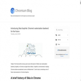 Скриншот главной страницы сайта blog.chromium.org
