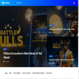Скриншот главной страницы сайта blog.ultima.io
