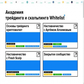 Скриншот главной страницы сайта blog.whitelist.capital
