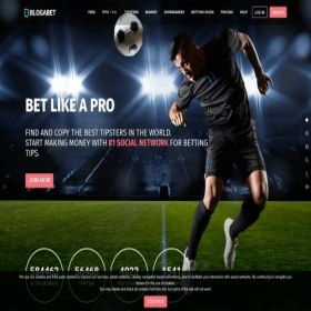 Скриншот главной страницы сайта blogabet.com