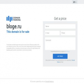 Скриншот главной страницы сайта bloge.ru