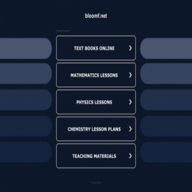 Скриншот главной страницы сайта bloomf.net
