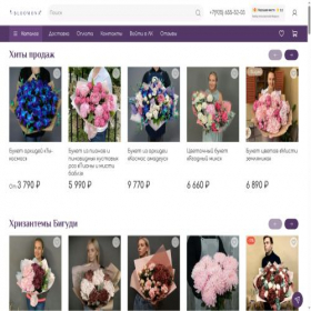 Скриншот главной страницы сайта bloomona.ru