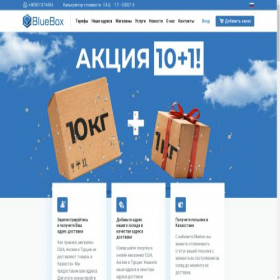 Скриншот главной страницы сайта bluebox.kz