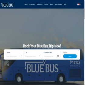 Скриншот главной страницы сайта bluebus.com.eg