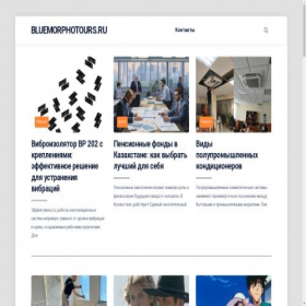 Скриншот главной страницы сайта bluemorphotours.ru