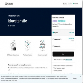 Скриншот главной страницы сайта bluestar.site
