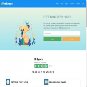 Скриншот главной страницы сайта bnbpayu.top