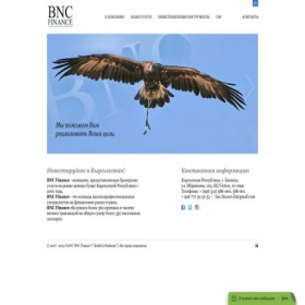 Скриншот главной страницы сайта bnc.kg