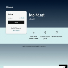Скриншот главной страницы сайта bnp-ltd.net