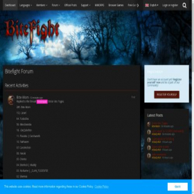 Скриншот главной страницы сайта board.ru.bitefight.gameforge.com