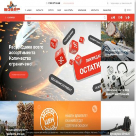 Скриншот главной страницы сайта bober24.ru