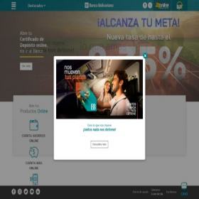Скриншот главной страницы сайта bolivariano.com