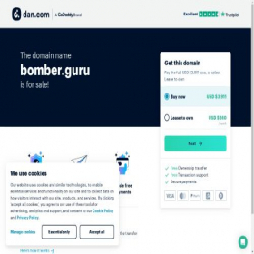 Скриншот главной страницы сайта bomber.guru