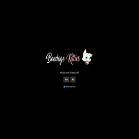 Скриншот главной страницы сайта bondagekitties.com