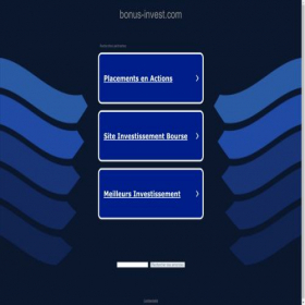 Скриншот главной страницы сайта bonus-invest.com