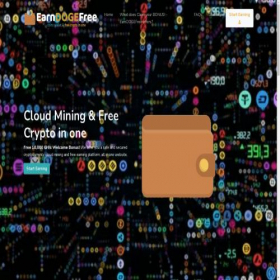Скриншот главной страницы сайта bonus.earndogefree.com