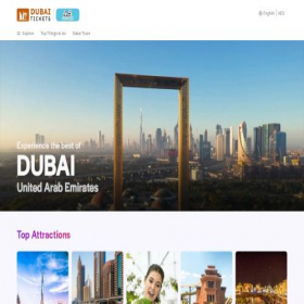 Скриншот главной страницы сайта book.dubai-tickets.co