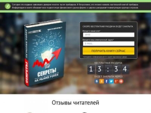 Скриншот главной страницы сайта book.trenertrading.ru