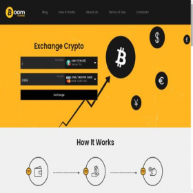 Скриншот главной страницы сайта boomchange.com