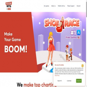 Скриншот главной страницы сайта boomhits.com