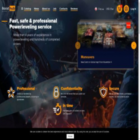 Скриншот главной страницы сайта boost-hub.com