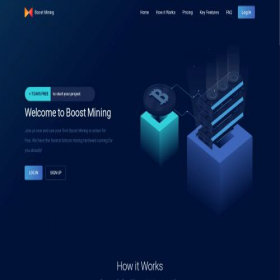 Скриншот главной страницы сайта boostmining.org