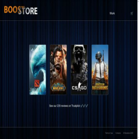 Скриншот главной страницы сайта boostore.net