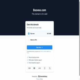 Скриншот главной страницы сайта boovee.com
