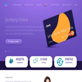 Скриншот главной страницы сайта borbjerg-finance.com
