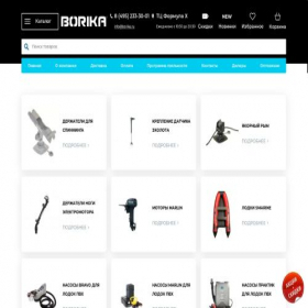 Скриншот главной страницы сайта borika.ru