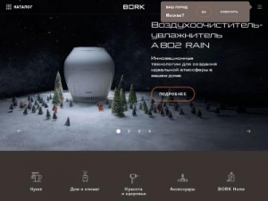 Скриншот главной страницы сайта bork.ru
