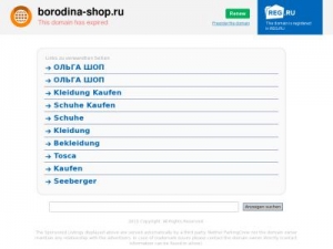 Скриншот главной страницы сайта borodina-shop.ru