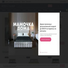 Скриншот главной страницы сайта bosssleep.hofhaus24.ru