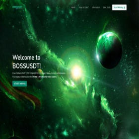 Скриншот главной страницы сайта bossusdt.com