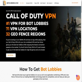 Скриншот главной страницы сайта botlobbies.com