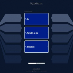 Скриншот главной страницы сайта boxes.bigboxinfo.xyz
