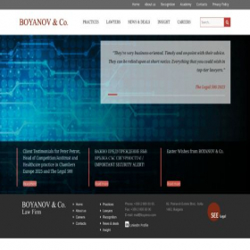 Скриншот главной страницы сайта boyanov.com