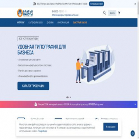 Скриншот главной страницы сайта bpilot.ru