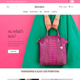 Скриншот главной страницы сайта brahminhandbags.net