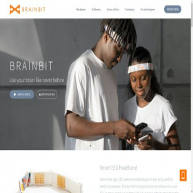 Скриншот главной страницы сайта brainbit.com