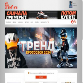 Скриншот главной страницы сайта brandfans.ru