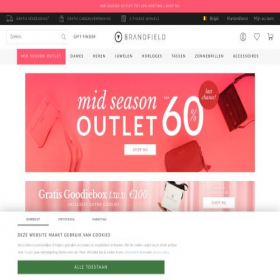 Скриншот главной страницы сайта brandfield.be