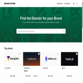 Скриншот главной страницы сайта brandstore.com
