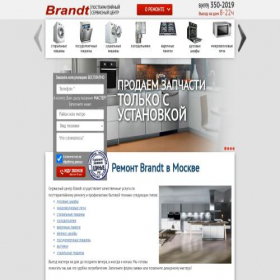 Скриншот главной страницы сайта brandt-remont.ru