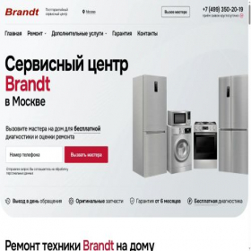 Скриншот главной страницы сайта brandtremont.ru